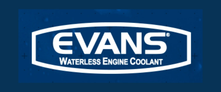EVANS WATERLESS ENGINE COOLANT 전체 로고